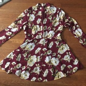 Long Sleeve Keyhole Dress